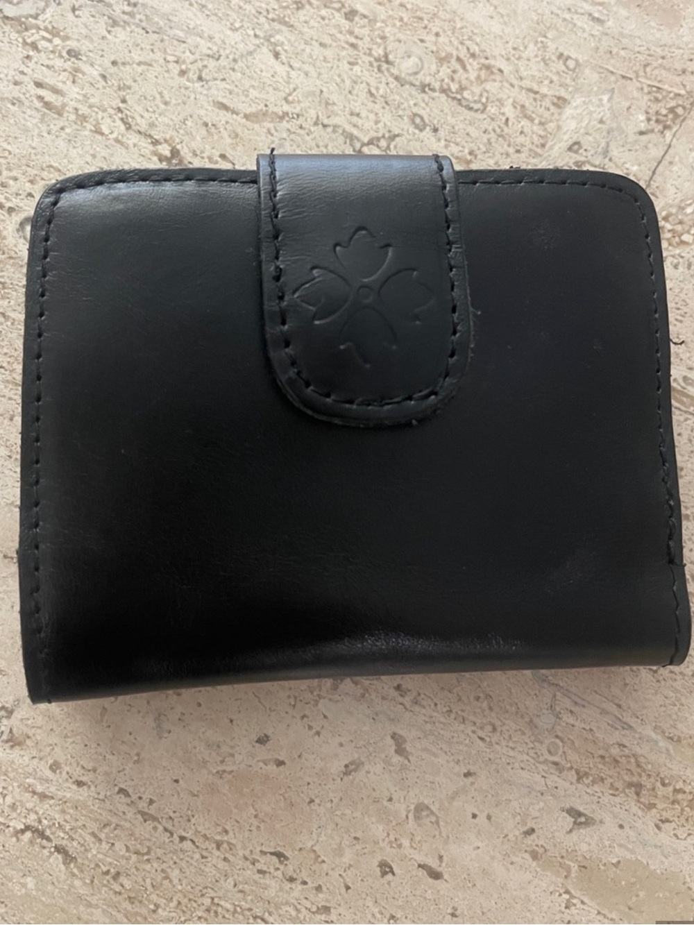 PATRICIA NASH Vintage Iberia Black Smooth Leather Wallet Detail Style: P30806X